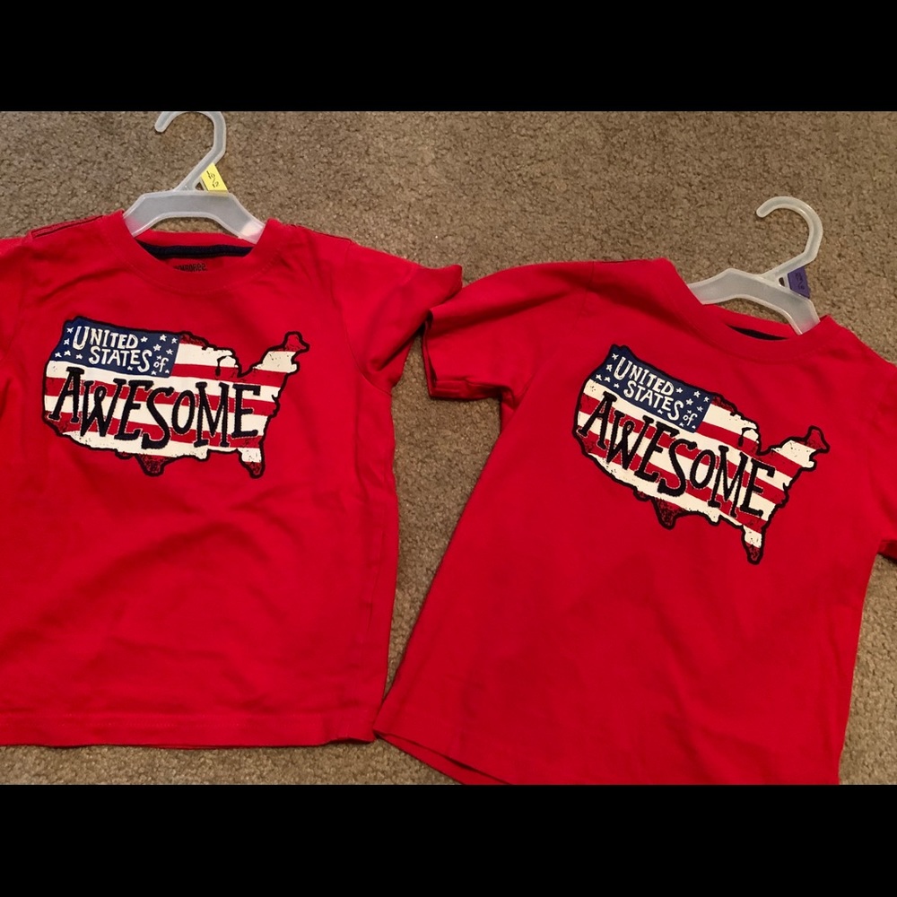 4th of July Shirts, Toddler Twins